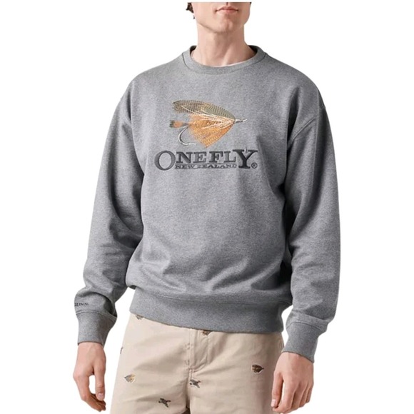 Rodd & Gunn Other - Rodd & Gunn Men's One Fly Fishing LS Crew Sweatshirt Concrete Size XXL $148 NEW!